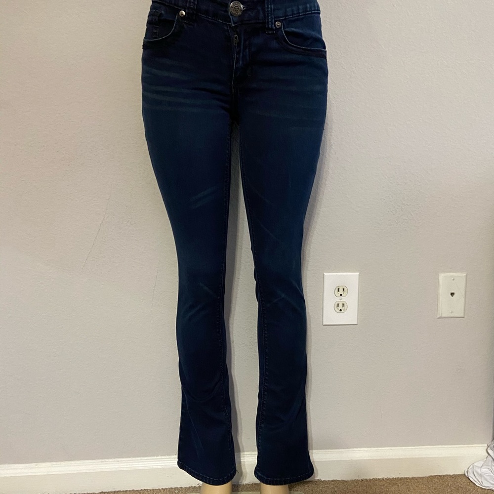 super stretch flare blue jeans SIZE 6